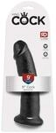 King Cock Dark Dildo Schwarz 23 cm
