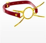Taboom Spinnenknebel mit offenem Mund rot, gold