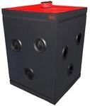 Secret Dome Geschlossene BDSM Kabine Schwarz Rot