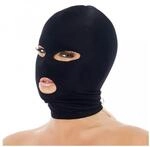 Rimba Maske mit offenen Augen und Mund Schwarz One Size