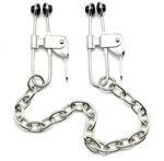 Rimba Nippelklemmen mit Kette Silber