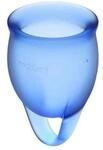Satisfyer - Feel Confident Menstrual Cup Set Dark Blue