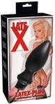 Late X Latex Plug Aufblasbar Schwarz 20 cm ⌀ 9,6 cm
