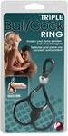 You2Toys Triple Ball- und Cockring Penisschlaufe Schwarz ⌀ 3 cm