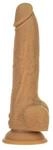 Naked Addiction Thrusting Dong with Remote Vibrator Beige 23 cm ⌀...
