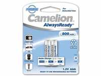 Camelion - AAA HR03 Micro Always Ready Premium 800mAh NiMH 1.2V Akku - 2er...