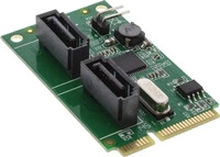 INTOS InLine Mini-PCIe 2.0 Karte, 2x SATA 6Gb/s, RAID 0,1,SPAN