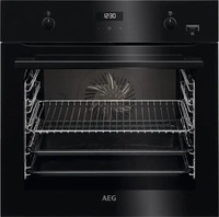AEG BCS455020B Einbau Backofen schwarz 71 Liter SteamBake Versenkknebel
