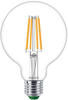 PHILIPS 41154, Philips Classic Filament LED-Lampe Globe95 4-60W E27 CRI80 EEK A klar,
