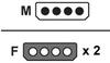 GOOBAY 50684, Goobay Adapter Y-Kabel Molex 4-Pin > 2x Molex 4-Pin