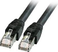 EFB K5528SW.1, EFB K5528SW.1 RJ45 Patchkabel Cat.8.1 S/FTP LSZH BC schwarz 1m