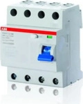 ABB F204F-63/0.03, ABB F204F-63/0.03 FI-Schalter 4P, Type F, 63A, 30mA