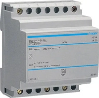 Hager ST313, Hager ST313 Sicherheitstrafo 230V / 12V und 24V 16VA 4PLE