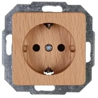 Kopp 914831080, Kopp 914831080 MILANO - Schutzkontakt-Steckdose, Farbe: buche