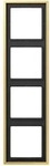 Jung ME2984C, Jung ME2984C Rahmen 4fach, LS 990, Messing classic, senkrechte und