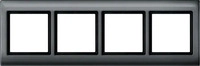 Merten 400414, Merten 400414 AQUADESIGN-Rahmen, 4fach, anthrazit