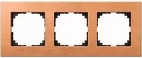 Merten MEG4053-3470, Merten MEG4053-3470 Holzrahmen, 3fach, Buche, M-PLAN MEG40533470