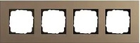 Gira 0214221, Gira 0214221 Abdeckrahmen 4f Gira Esprit Lin.Mpx.Hellbraun