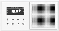 Jung DABLS1WW, Jung DABLS1WW Smart Radio DAB+, Set Mono 1fach, Serie LS, alpinwei&szlig;