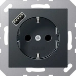 Jung A1520-18AANM, Jung A1520-18AANM SCHUKO-Steckdose, 16 A 250 V ~, mit