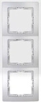 Kopp 308620061, Kopp 308620061 PARIS - Abdeckrahmen, 3-fach, Farbe: silber