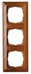 Kopp 306735064, Kopp 306735064 MILANO - Abdeckrahmen 3-fach, Farbe: nussbaum