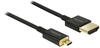 DeLock 84785, Delock Slim Premium - HDMI-Kabel mit Ethernet - 19 pin micro HDMI Type