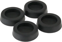 InLine 59909B, InLine Gummi-F&uuml;&szlig;e - f&uuml;r PC Geh&auml;use - 4er Pack - schwarz