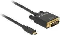 Delock 85321, Delock Externer Videoadapter - Parade PS171USB-C - DVI - Schwarz -