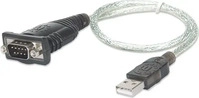 Manhattan 205146, Manhattan USB-A to Serial Converter cable, 45cm, Male to Male,