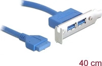 Delock 82976, Delock Slot bracket - USB-Konsole - 19-poliger USB 3.0 Kopf (W)