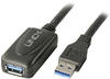 LINDY 43155, LINDY Active Extension Cable - USB-Erweiterung - USB 3.0 - 9-poliger USB