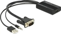 Delock 62597, Delock Video- / Audio-Adapter - 15 pin D-Sub (DB-15)