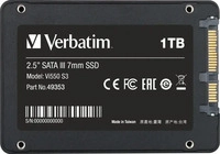 Verbatim 49353, Verbatim Vi500 S3 - SSD - 1 TB - intern - 2.5" (6.4 cm)