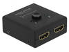 DeLock 64072, DeLock HDMI 2 - 1 bidirectional 4K 60 Hz compact - Retail Box -