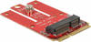DeLock 63909, DeLOCK Mini PCIe > M.2 Key E slot - Speicher-Controller - M.2 - 1