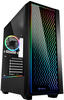 Sharkoon RGB LIT 200 - Tower - ATX - windowed side panel (tempered glass) - ohne