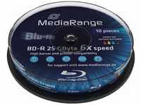 MEDIARANGE MR509, MediaRange Inkjet Fullsurface-Printable - 10 x BD-R DL - 50 GB (270