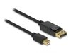 DeLock 82699, Delock - DisplayPort-Kabel - Mini DisplayPort (M) zu DisplayPort (M) -