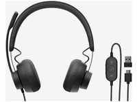 Logitech 981-001104, Logitech Zone 750 - Headset - On-Ear - kabelgebunden - aktive
