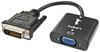 LINDY 38189, Lindy - DVI-Adapter - HD-15 (VGA) (W) zu DVI-D (M) - 20 cm - Schwarz