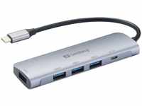Sandberg 336-20, Sandberg Saver - Hub - 4 x SuperSpeed USB 3.0 - Desktop