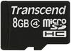 Transcend TS8GUSDC4, Transcend - Flash-Speicherkarte - 8 GB - Class 4 - microSDHC