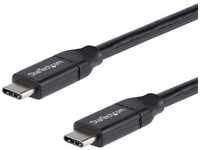 StarTech USB2C5C1M, StarTech.com USB-C auf USB-C Kabel mit 5A Power Delivery - St/St