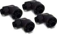 Alphacool 17613, Alphacool 17613, Anpassung, Messing, Schwarz, 1/4", 360&deg;, CE, FC,