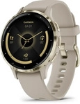 Garmin 010-02785-02, Garmin Venu 3S - 41 mm - French Gray - intelligente Uhr mit Band