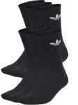adidas Originals Crew Socken 6er Pack Schwarz M (40-42)