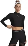 Under Armour HeatGear Crop Mock Damen Schwarz F008 L