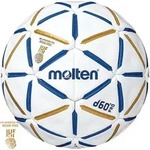 Molten d60 Pro Handball Spielball Weiss Blau Gold 2