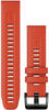 Garmin 010-13111-04, Garmin QuickFit 22 Silikon Armband, rot (010-13111-04) für